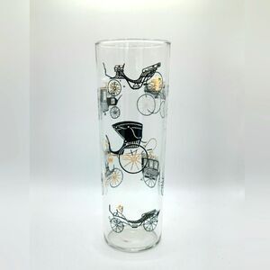 Vintage MCM Libbey stagecoach & buggy glass